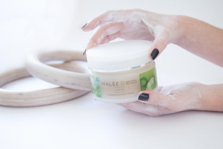 Malee Nourishing Scrub at the gym