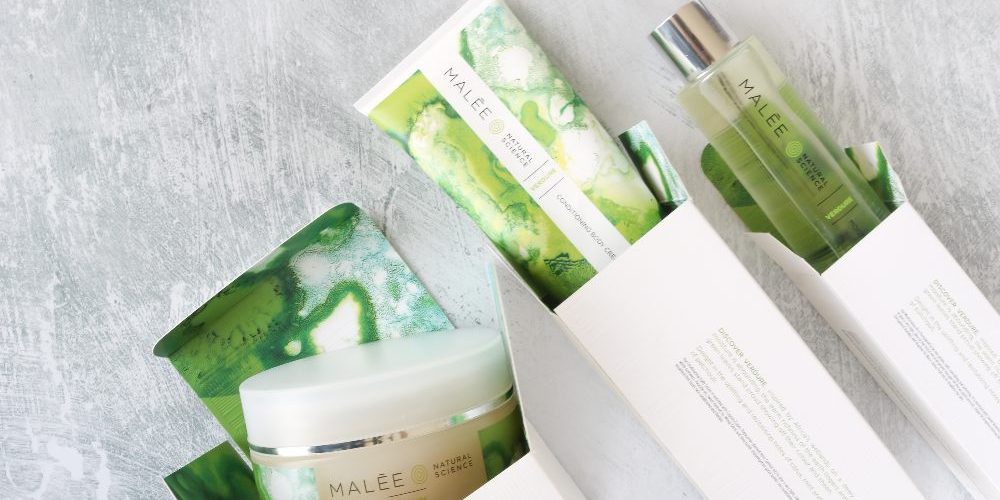 Group shot Malée Natural Science Verdure Body Scrub, Oil and Crème