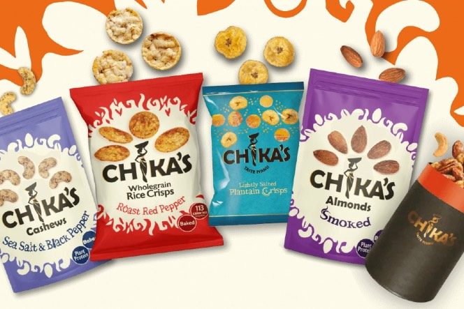 Malée Natural Science International Women's day competition Chika's healthy snacks cashews, whole grain rice crisps, plantain chips, smoked almonds