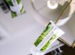 Best hand cream for wrinkles The 75ml Verdure Nourishing Hand cream set opposite the 200ml Verdure Conditioning Body Cream. Both placed on a silver Side bed table., with the lighting reflecting through
